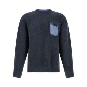 Diesel Blue Wool Men's Cardigan